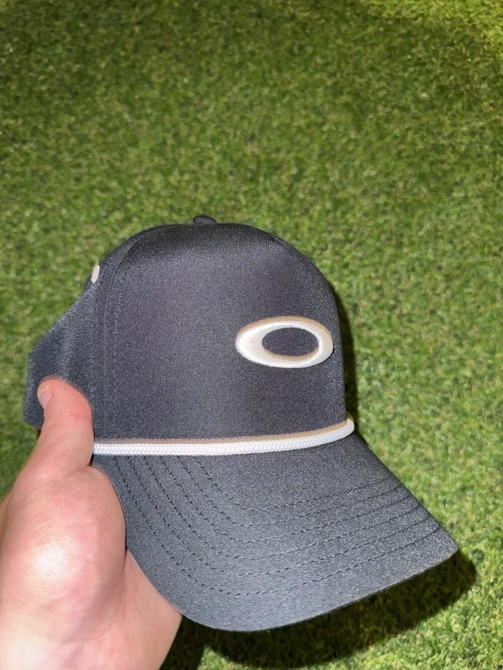Oakley Ellipse Rope Hat Gray Baseball Cap